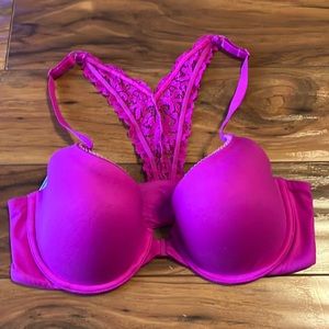 Hot Pink Body by Victoria Open Clasp Bra size 34d
